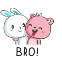 Стикер Кролик #24 ВКонтакте