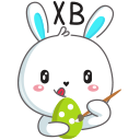 Стикер Кролик #43 ВКонтакте