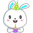 Стикер Кролик #48 ВКонтакте
