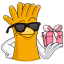 Стикер Чикен Фри #12 ВКонтакте