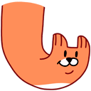 Стикер Лис #3 ВКонтакте