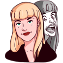 Стикер Твин Пикс #8 ВКонтакте