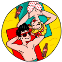 Стикер #СлушайCвоеЛето #3 ВКонтакте