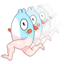 Стикер Реверсивная русалка #8 ВКонтакте