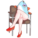 Стикер Реверсивная русалка #11 ВКонтакте