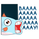 Стикер Реверсивная русалка #30 ВКонтакте