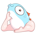 Стикер Реверсивная русалка #32 ВКонтакте