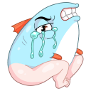 Стикер Реверсивная русалка #33 ВКонтакте