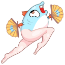 Стикер Реверсивная русалка #37 ВКонтакте