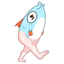 Стикер Реверсивная русалка #47 ВКонтакте