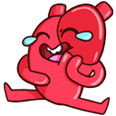 Стикер Сердце и Мозг #2 ВКонтакте