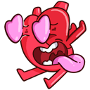 Стикер Сердце и Мозг #3 ВКонтакте