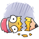 Стикер Канцелярики #24 ВКонтакте