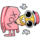 Стикер Канцелярики #33 ВКонтакте