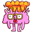 Стикер Сердце и Мозг #7 ВКонтакте