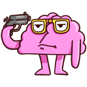 Стикер Сердце и Мозг #8 ВКонтакте