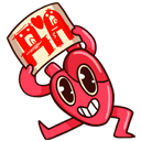 Стикер Сердце и Мозг #9 ВКонтакте