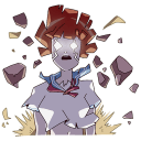 Стикер Айко-тян #25 ВКонтакте