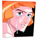 Стикер Айко-тян #37 ВКонтакте