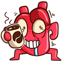 Стикер Сердце и Мозг #17 ВКонтакте