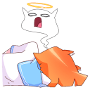 Стикер Айко-тян #48 ВКонтакте