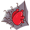 Стикер Сердце и Мозг #19 ВКонтакте