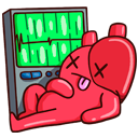 Стикер Сердце и Мозг #25 ВКонтакте