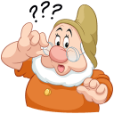 Стикер Белоснежка и гномы #9 ВКонтакте