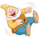 Стикер Белоснежка и гномы #12 ВКонтакте