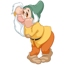 Стикер Белоснежка и гномы #35 ВКонтакте