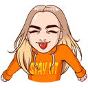 Стикер Марьяна Ро #4 ВКонтакте