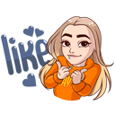 Стикер Марьяна Ро #5 ВКонтакте