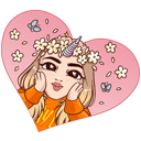 Стикер Марьяна Ро #7 ВКонтакте