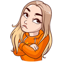 Стикер Марьяна Ро #21 ВКонтакте