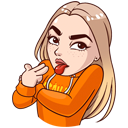 Стикер Марьяна Ро #27 ВКонтакте