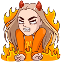 Стикер Марьяна Ро #28 ВКонтакте