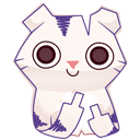 Стикер Бумажный тигр Руммка #7 ВКонтакте