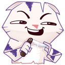 Стикер Бумажный тигр Руммка #29 ВКонтакте