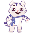 Стикер Бумажный тигр Руммка #31 ВКонтакте