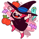 Стикер Имбирная ведьмочка #1 ВКонтакте