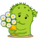 Стикер Кактус Коля #5 ВКонтакте