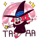 Стикер Имбирная ведьмочка #13 ВКонтакте