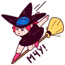 Стикер Имбирная ведьмочка #29 ВКонтакте