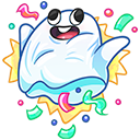 Стикер Привиденьице #18 ВКонтакте