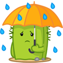 Стикер Кактус Коля #12 ВКонтакте