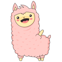 Стикер Лама Молли #1 ВКонтакте