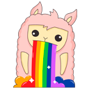 Стикер Лама Молли #9 ВКонтакте