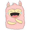 Стикер Лама Молли #11 ВКонтакте