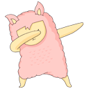 Стикер Лама Молли #13 ВКонтакте