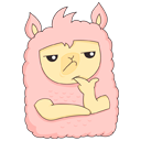 Стикер Лама Молли #22 ВКонтакте